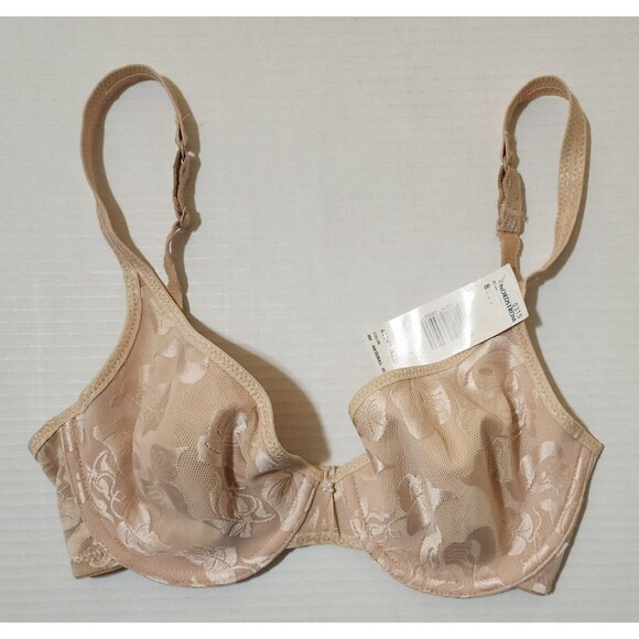 NWT Wacoal Womens Awareness Bra Size 32D Natural Nude Underwire Mesh Lined 85367 - Picture 1 of 9